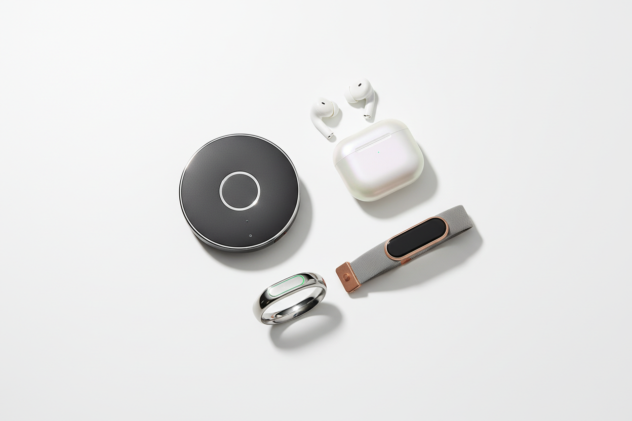 Wellness Tech Flat Lay Hero